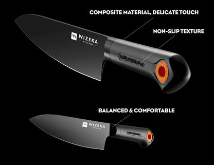 Chef Knife: 8 Inch: Extreme Sharp Kitchen Knife: Full Tang High Carbon Stainless Steel: Chef's knife with Ergonomic Handle with Unique Patterns,Art Life Series