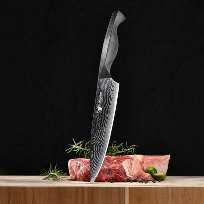 aisyoko Santoku Knife 5" inches-Japan 8C Super Steel 67 Layer Damascus Steel-Sharp Kitchen Knife-Full Tang ABS Anti-Skid Handle utility knife Cooking Knife with Luxury Gift Box