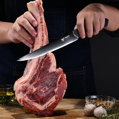 aisyoko Santoku Knife 5" inches-Japan 8C Super Steel 67 Layer Damascus Steel-Sharp Kitchen Knife-Full Tang ABS Anti-Skid Handle utility knife Cooking Knife with Luxury Gift Box