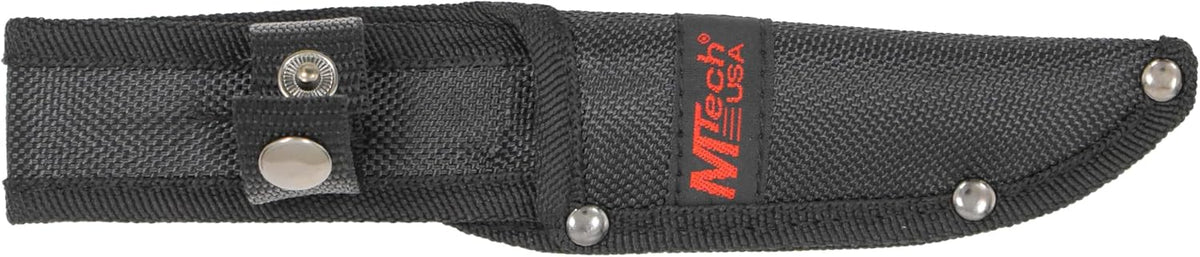 MT-20-35 Series Fixed Blade Knife, Black Drop Point Blade, Plastic Handle, 8-Inch Overall