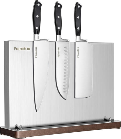 4PSC Knife Block Set With Magnetic Knife Block Holder, Ultra-Sharp Japanese Kitchen Knife Set, High-carbon Steel Chef Knife Sets With Full Tang Handle Design