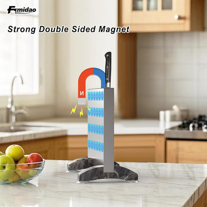 4PSC Knife Block Set With Magnetic Knife Block Holder, Ultra-Sharp Japanese Kitchen Knife Set, High-carbon Steel Chef Knife Sets With Full Tang Handle Design