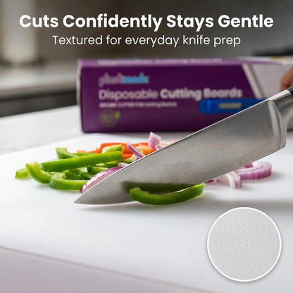 Disposable Cutting Board Sheets, Flexible Plastic Mats, 1 Pack