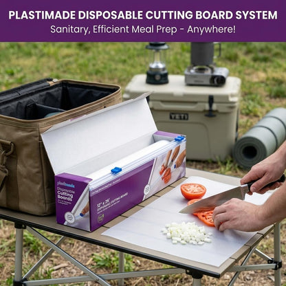 Disposable Cutting Board Sheets, Flexible Plastic Mats, 1 Pack