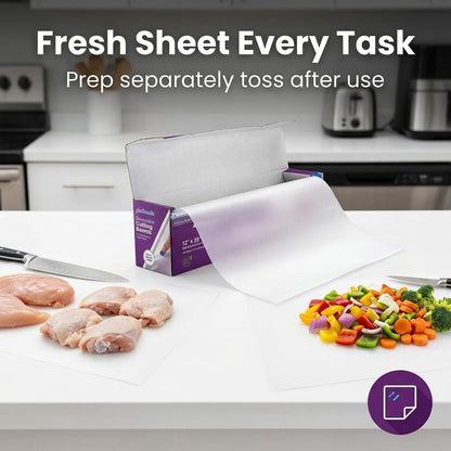Disposable Cutting Board Sheets, Flexible Plastic Mats, 1 Pack