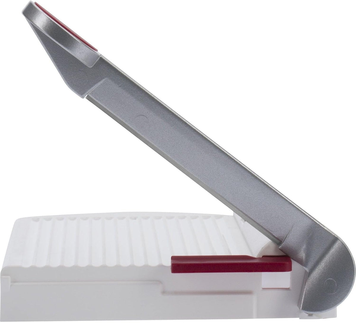Adjustable Cheese Slicer with Board & Stainless Steel Sharp Blade, German Cheese Cutter with Precise Thickness Control, Multipurpose Food & Cheese Slicer, Effortless Slicing, White