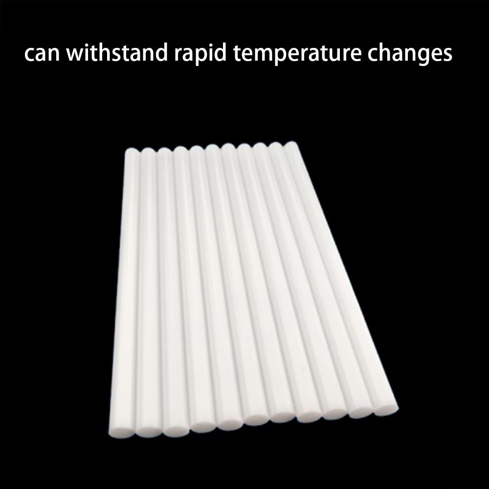 10pcs Ceramic Rods, 100*2mm, High Hardness Aluminium Oxide Jewelry Burning Refractory Rods