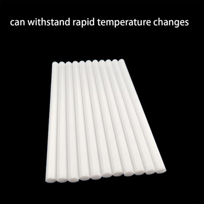 10pcs Ceramic Rods, 100*2mm, High Hardness Aluminium Oxide Jewelry Burning Refractory Rods