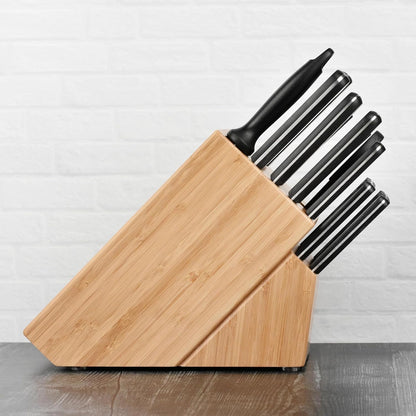 Twin Gourmet Classic 18-pc Knife Block Set, German Stainless Steel, 3 Rivet Handle, No-Stain, Includes Shears Honing Steel, Made in Spain