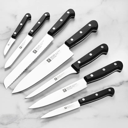 Twin Gourmet Classic 18-pc Knife Block Set, German Stainless Steel, 3 Rivet Handle, No-Stain, Includes Shears Honing Steel, Made in Spain