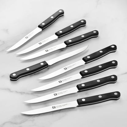 Twin Gourmet Classic 18-pc Knife Block Set, German Stainless Steel, 3 Rivet Handle, No-Stain, Includes Shears Honing Steel, Made in Spain