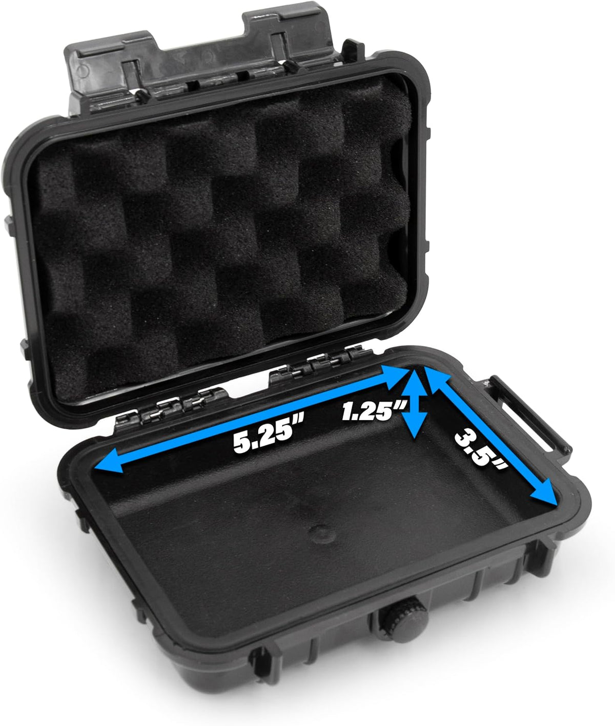 Compact Folding Knife Case - Waterproof Pocket Knife Holder and Knife Box Organizer Fits 3 Folding Knives, Swiss Army Knives & More Up To 5" Folded in Airtight Knife Storage Case