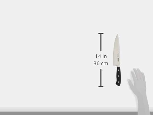 Carving Knife and Fork Set, 8 Inch German Stainless Steel Knife and Fork with Ergonomic Handles for Turkey, Roasts and Chicken, Black