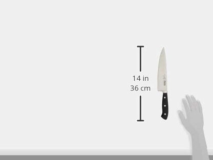 Carving Knife and Fork Set, 8 Inch German Stainless Steel Knife and Fork with Ergonomic Handles for Turkey, Roasts and Chicken, Black