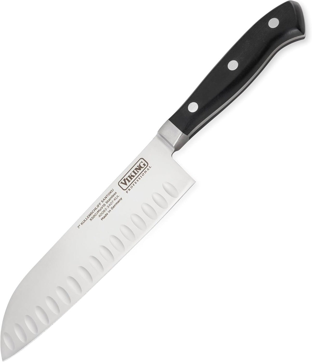 Carving Knife and Fork Set, 8 Inch German Stainless Steel Knife and Fork with Ergonomic Handles for Turkey, Roasts and Chicken, Black