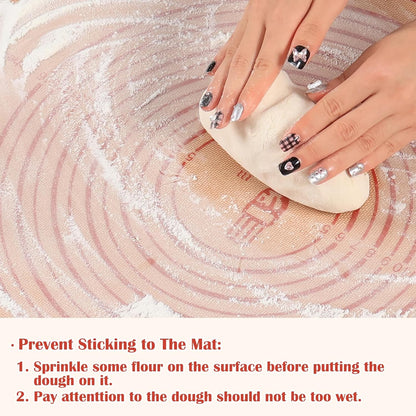 Non-slip Silicone Pastry Mat Extra Large Measurements 28''x 20'' Baking Mat
