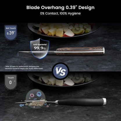 4 Inch Paring Knife with Cover, Ultra Sharp Small Kitchen Knife