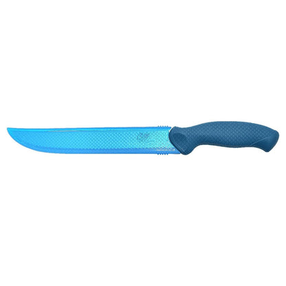 9" AquaTuff Serrated Utility Saltwater & Freshwater Zirconium Bonding Fish Filleting Knife with Weather-Resistant Non-Slip Grip & Blade Cover