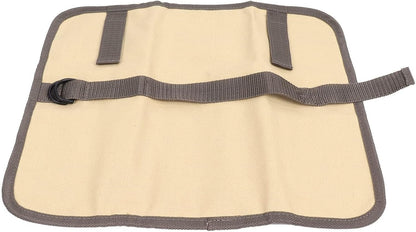 Chef Knife Roll Bag, 10 Slots Canvas Knife Bag Portable Chef Case Roll Knives Storage Pouch Case for Home, Kitchen, Grill