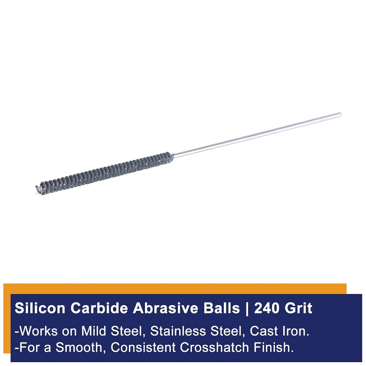 Garhgi 0.177 Inch Cylinder Honing with 240 Grit SC Ball Tool | 4.5mm Ball-Style Honing Deburring Deglazing Restoration, Small Bore Valve Guide Fitting Porting, Stainless Steel Cast Iron
