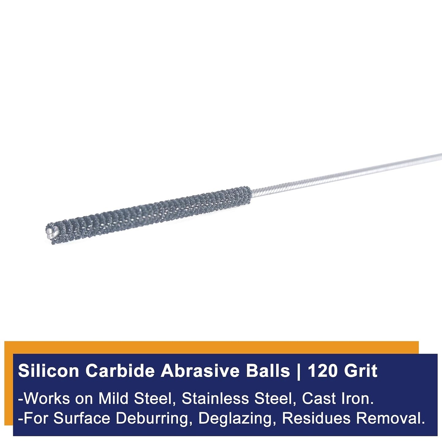 Garhgi 0.177 Inch Cylinder Honing with 240 Grit SC Ball Tool | 4.5mm Ball-Style Honing Deburring Deglazing Restoration, Small Bore Valve Guide Fitting Porting, Stainless Steel Cast Iron