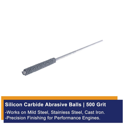 Garhgi 0.177 Inch Cylinder Honing with 240 Grit SC Ball Tool | 4.5mm Ball-Style Honing Deburring Deglazing Restoration, Small Bore Valve Guide Fitting Porting, Stainless Steel Cast Iron
