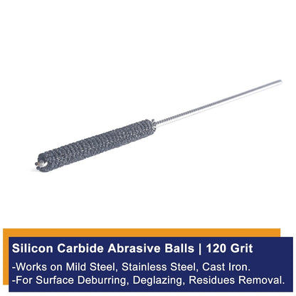 Garhgi 0.177 Inch Cylinder Honing with 240 Grit SC Ball Tool | 4.5mm Ball-Style Honing Deburring Deglazing Restoration, Small Bore Valve Guide Fitting Porting, Stainless Steel Cast Iron