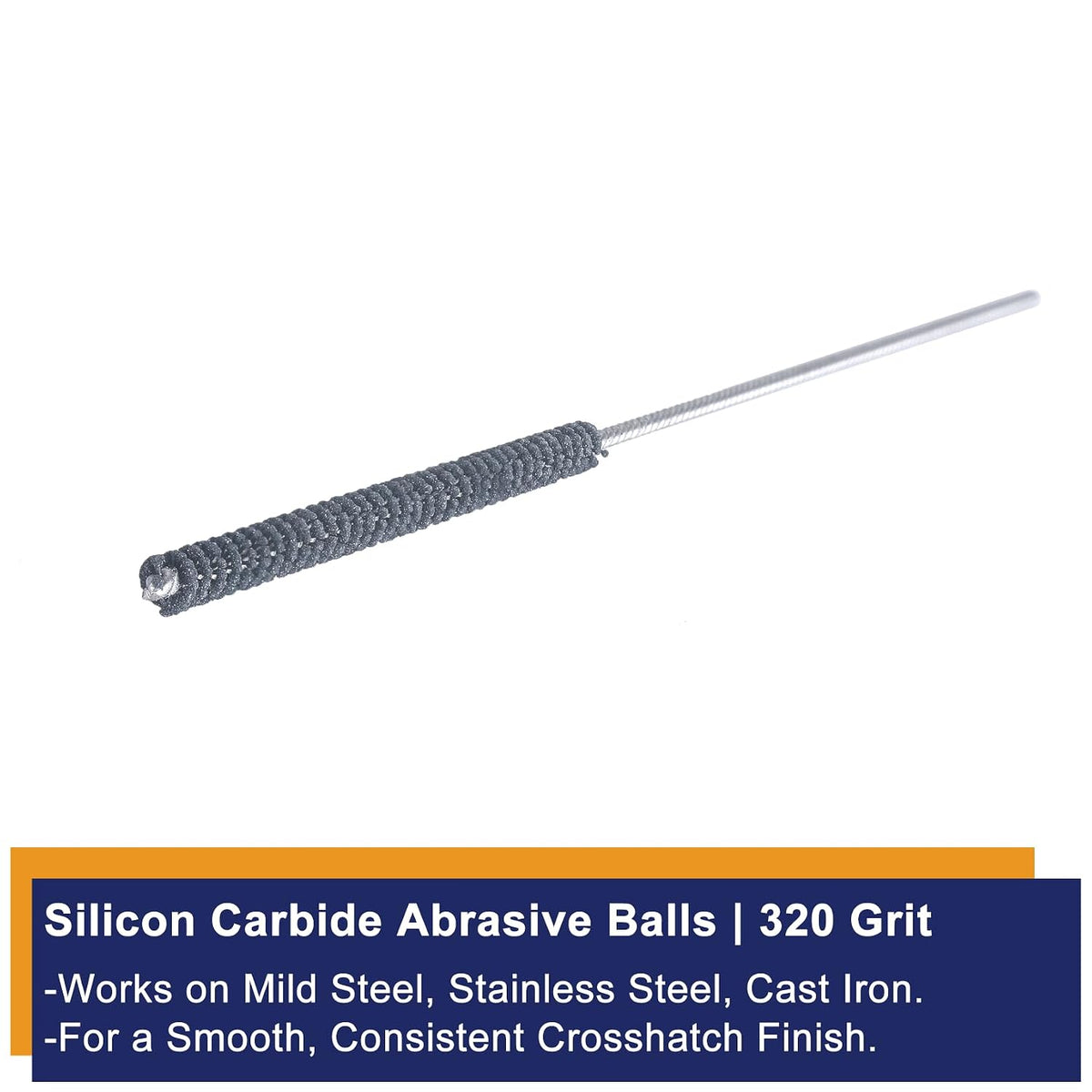 Garhgi 0.177 Inch Cylinder Honing with 240 Grit SC Ball Tool | 4.5mm Ball-Style Honing Deburring Deglazing Restoration, Small Bore Valve Guide Fitting Porting, Stainless Steel Cast Iron