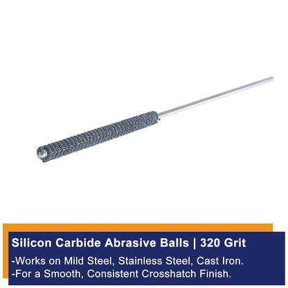 Garhgi 0.177 Inch Cylinder Honing with 240 Grit SC Ball Tool | 4.5mm Ball-Style Honing Deburring Deglazing Restoration, Small Bore Valve Guide Fitting Porting, Stainless Steel Cast Iron