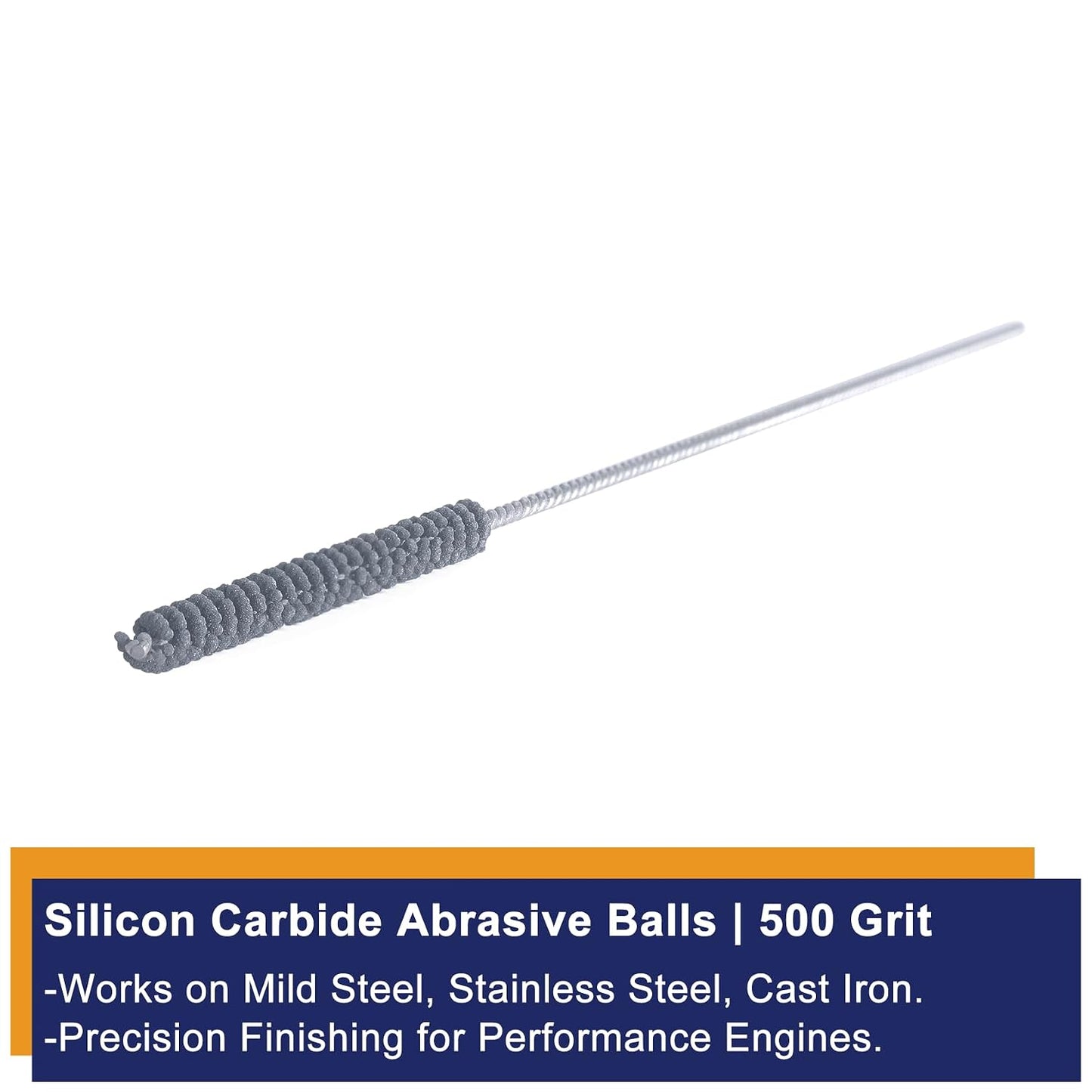 Garhgi 0.177 Inch Cylinder Honing with 240 Grit SC Ball Tool | 4.5mm Ball-Style Honing Deburring Deglazing Restoration, Small Bore Valve Guide Fitting Porting, Stainless Steel Cast Iron