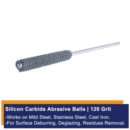 Garhgi 0.177 Inch Cylinder Honing with 240 Grit SC Ball Tool | 4.5mm Ball-Style Honing Deburring Deglazing Restoration, Small Bore Valve Guide Fitting Porting, Stainless Steel Cast Iron