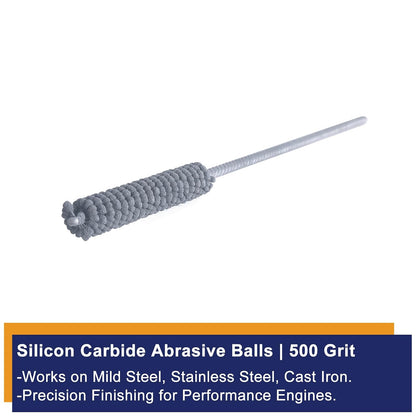 Garhgi 0.177 Inch Cylinder Honing with 240 Grit SC Ball Tool | 4.5mm Ball-Style Honing Deburring Deglazing Restoration, Small Bore Valve Guide Fitting Porting, Stainless Steel Cast Iron