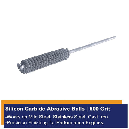 Garhgi 0.177 Inch Cylinder Honing with 240 Grit SC Ball Tool | 4.5mm Ball-Style Honing Deburring Deglazing Restoration, Small Bore Valve Guide Fitting Porting, Stainless Steel Cast Iron