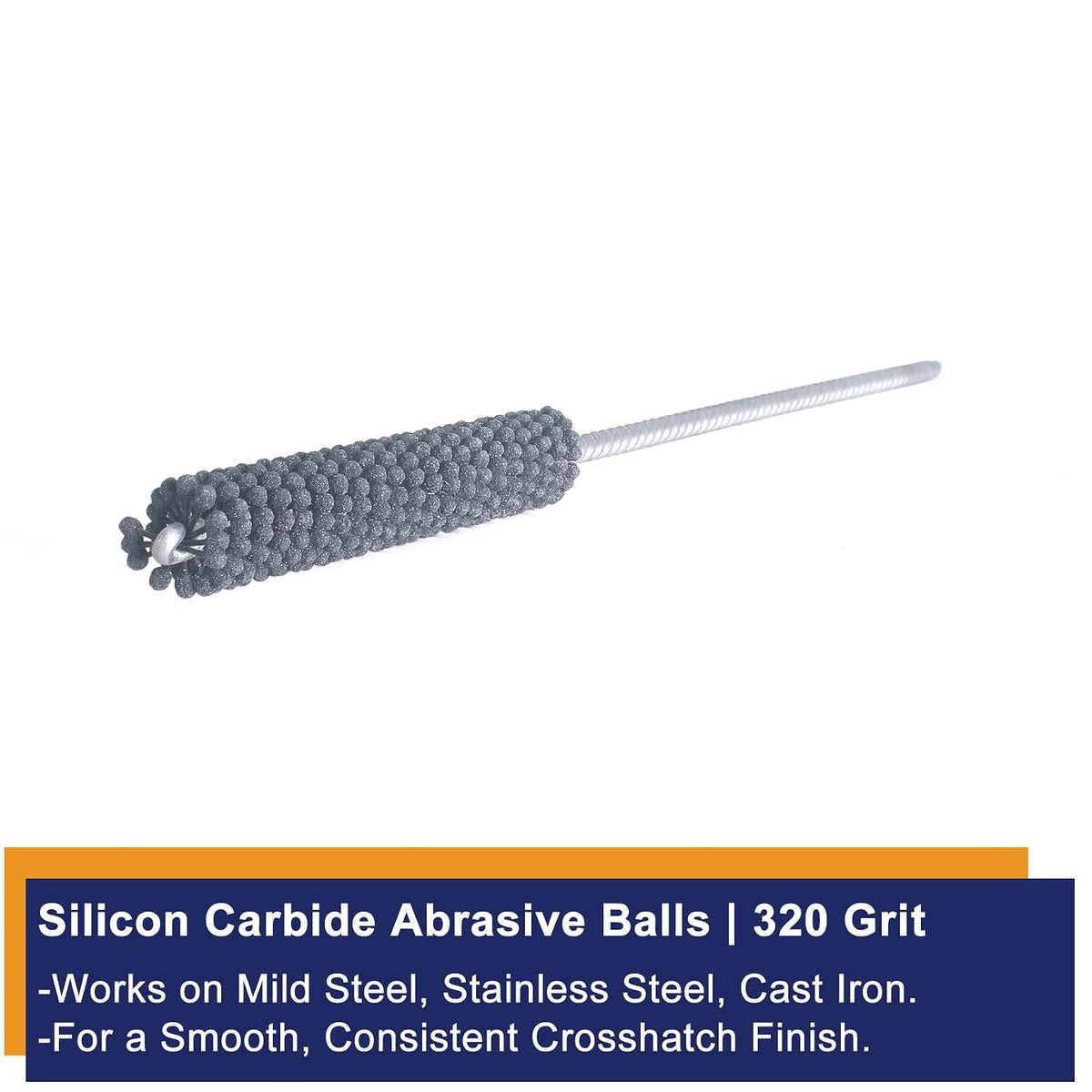 Garhgi 0.177 Inch Cylinder Honing with 240 Grit SC Ball Tool | 4.5mm Ball-Style Honing Deburring Deglazing Restoration, Small Bore Valve Guide Fitting Porting, Stainless Steel Cast Iron
