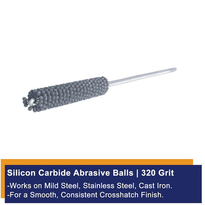 Garhgi 0.177 Inch Cylinder Honing with 240 Grit SC Ball Tool | 4.5mm Ball-Style Honing Deburring Deglazing Restoration, Small Bore Valve Guide Fitting Porting, Stainless Steel Cast Iron
