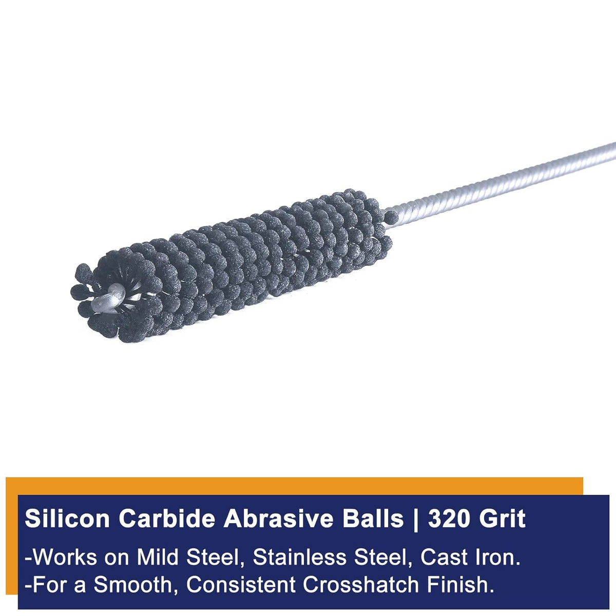 Garhgi 0.177 Inch Cylinder Honing with 240 Grit SC Ball Tool | 4.5mm Ball-Style Honing Deburring Deglazing Restoration, Small Bore Valve Guide Fitting Porting, Stainless Steel Cast Iron