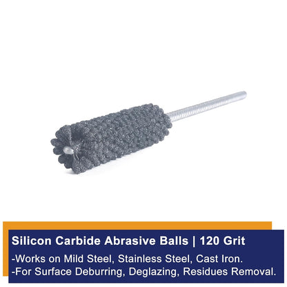 Garhgi 0.177 Inch Cylinder Honing with 240 Grit SC Ball Tool | 4.5mm Ball-Style Honing Deburring Deglazing Restoration, Small Bore Valve Guide Fitting Porting, Stainless Steel Cast Iron