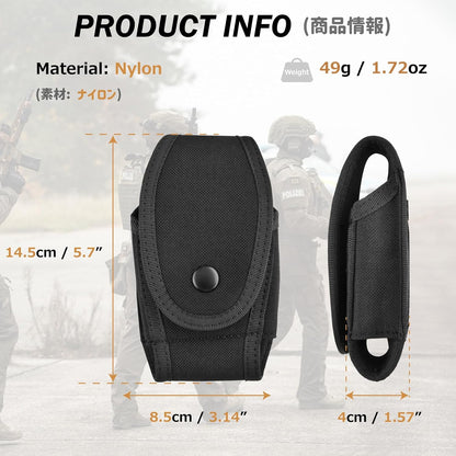 Azarxis Tactical Mini Belt Pouches, Multi-Purpose Small Battery Case Compact Utility EDC Card Slot Holder Waist Bags Military Molle Pack Sundries Storage Pack
