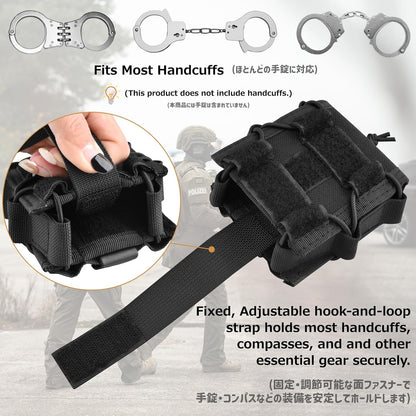 Azarxis Tactical Mini Belt Pouches, Multi-Purpose Small Battery Case Compact Utility EDC Card Slot Holder Waist Bags Military Molle Pack Sundries Storage Pack