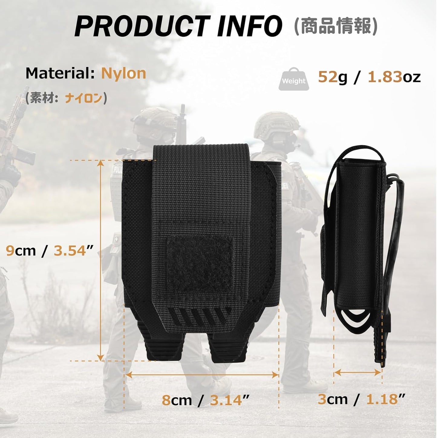 Azarxis Tactical Mini Belt Pouches, Multi-Purpose Small Battery Case Compact Utility EDC Card Slot Holder Waist Bags Military Molle Pack Sundries Storage Pack