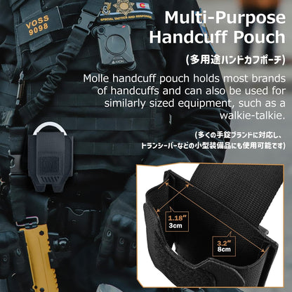 Azarxis Tactical Mini Belt Pouches, Multi-Purpose Small Battery Case Compact Utility EDC Card Slot Holder Waist Bags Military Molle Pack Sundries Storage Pack