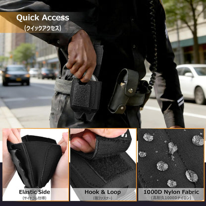 Azarxis Tactical Mini Belt Pouches, Multi-Purpose Small Battery Case Compact Utility EDC Card Slot Holder Waist Bags Military Molle Pack Sundries Storage Pack