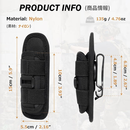 Azarxis Tactical Mini Belt Pouches, Multi-Purpose Small Battery Case Compact Utility EDC Card Slot Holder Waist Bags Military Molle Pack Sundries Storage Pack