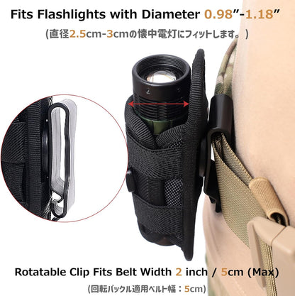 Azarxis Tactical Mini Belt Pouches, Multi-Purpose Small Battery Case Compact Utility EDC Card Slot Holder Waist Bags Military Molle Pack Sundries Storage Pack