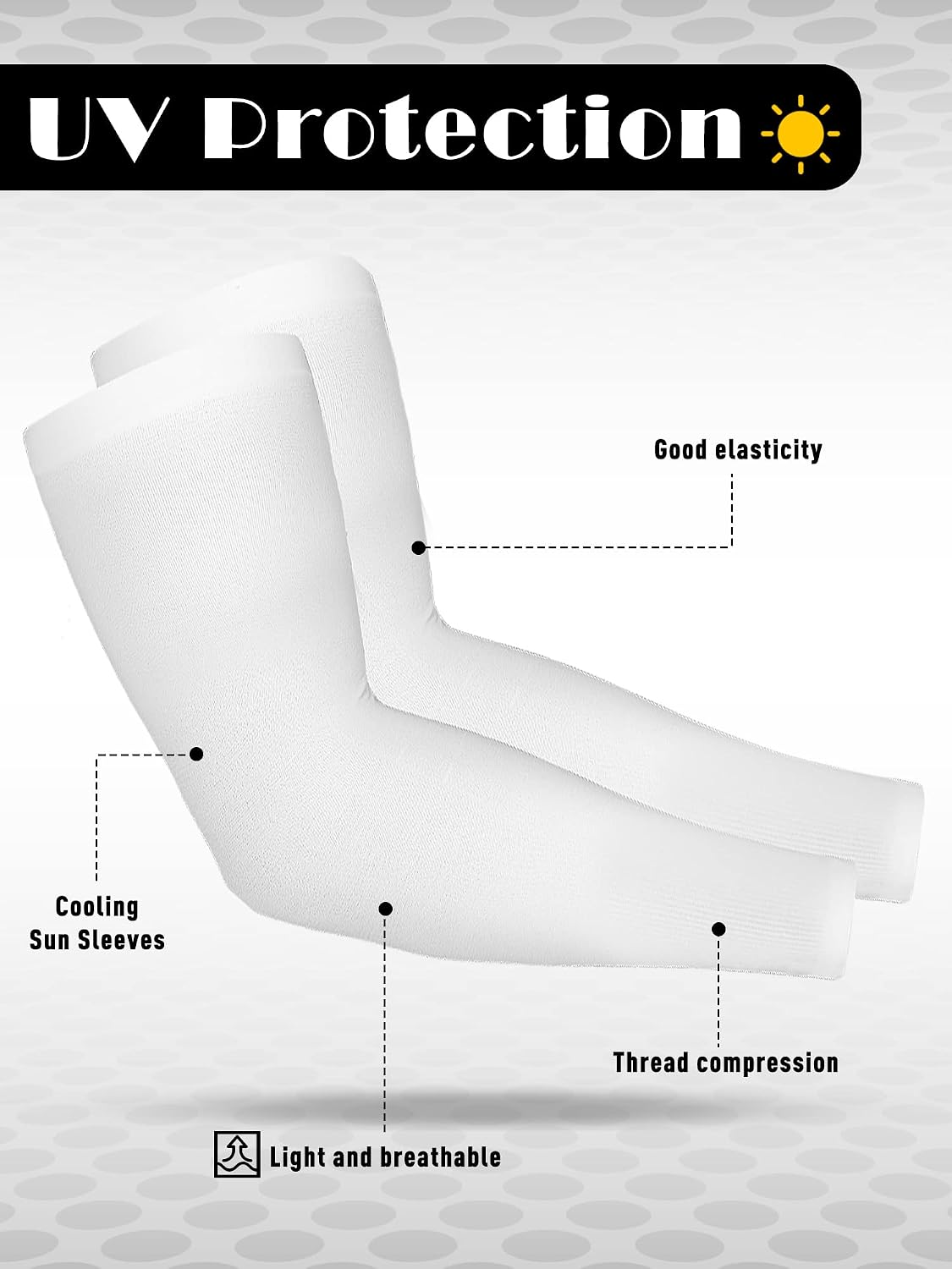 16 Pairs UV Sun Protection Arm Sleeves | for Men Women Cooling Arm Sleeves for Outdoor Sports Workouts Tattoo Covers