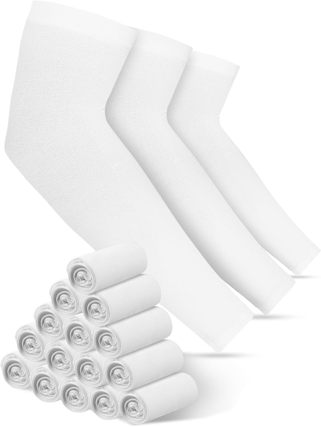 16 Pairs UV Sun Protection Arm Sleeves | for Men Women Cooling Arm Sleeves for Outdoor Sports Workouts Tattoo Covers