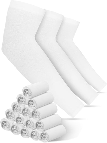 16 Pairs UV Sun Protection Arm Sleeves | for Men Women Cooling Arm Sleeves for Outdoor Sports Workouts Tattoo Covers