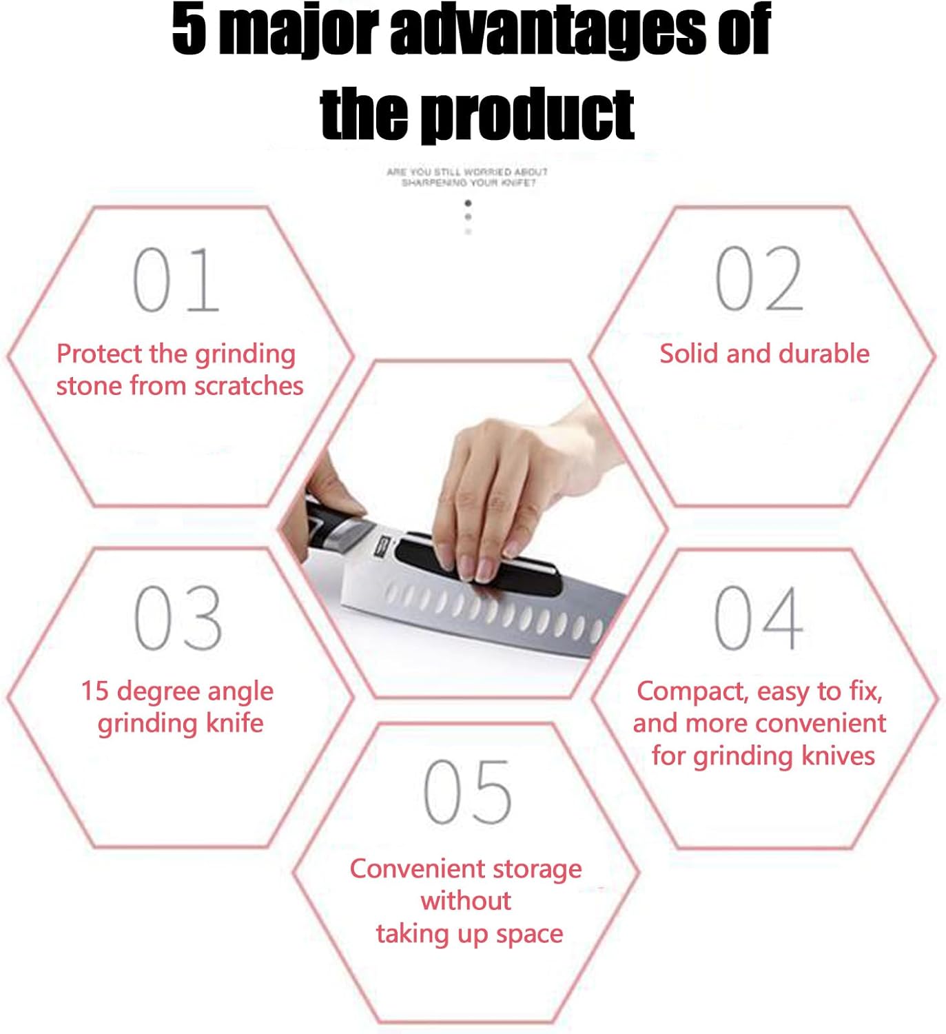 15 Degree Knife Sharpening Guides, Black Knife Angle Guide, Perfect Assistance for Grinding Knife Blade,for Kitchen, Restaurant, Outdoor, 4PCS