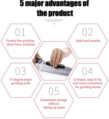 15 Degree Knife Sharpening Guides, Black Knife Angle Guide, Perfect Assistance for Grinding Knife Blade,for Kitchen, Restaurant, Outdoor, 4PCS