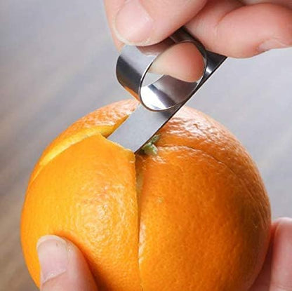 Pack of 2 Orange Peeler Citrus Peelers Stainless steel Affordable Orange Peeler Tool Easy Fruit Slicer Cutter Peeler Remover Kitchen Accessories Knife Cooking Tools Kitchen Gadget